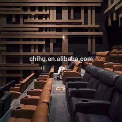 High quality luxury soft Imax hall cinema sofa,modern fixed back vip cinema seating