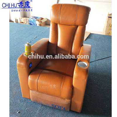 180 degree white leather salon reclining chair luxury