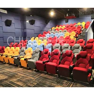 High class fabric price theater seats,movable theater seating