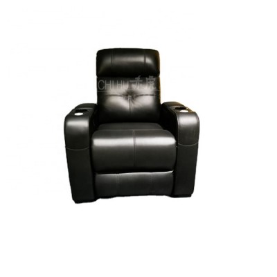 Black genuine leather power recliner home theater sofa,genuine leather living room recliner sofa